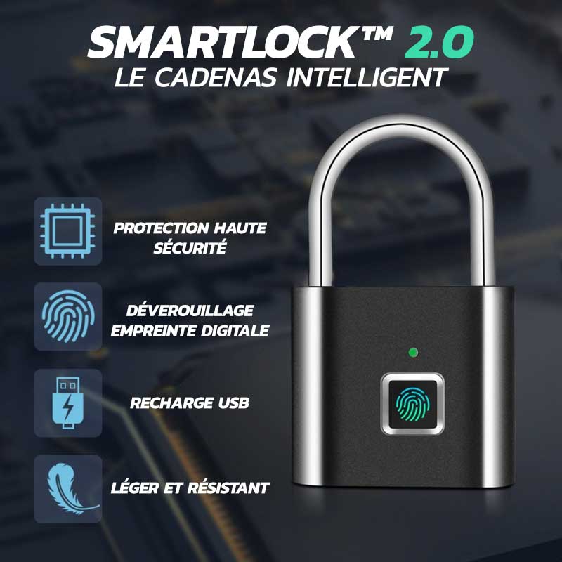 SmartLock™ 2.0 - Le cadenas à empreinte digitale haute sécurité – The B.Box